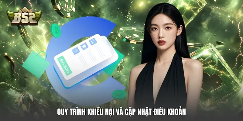 Quy trình khiếu nại và cập nhật điều khoản